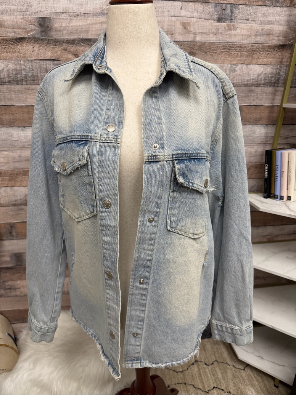 Light Wash Denim Jacket - Women
